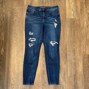 Maurices Dark Blue High Rise Jeans
